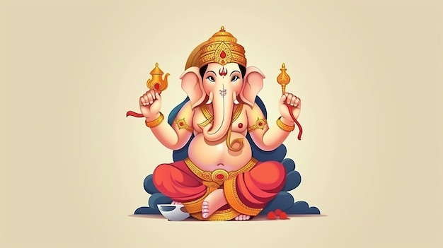 Ganesha Chaturthi Ganesha illustration Generative ai