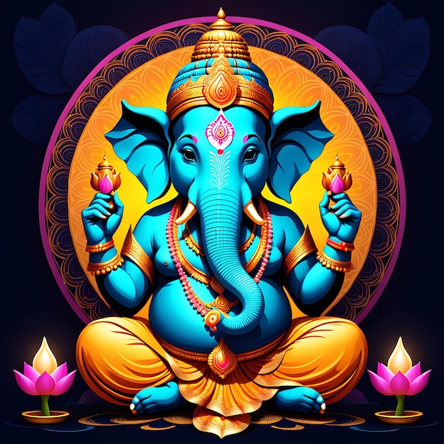 Ganesha Chaturthi Ganesha illustration