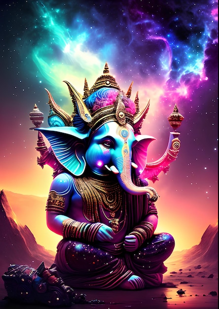 Ganesha from dreamlike art