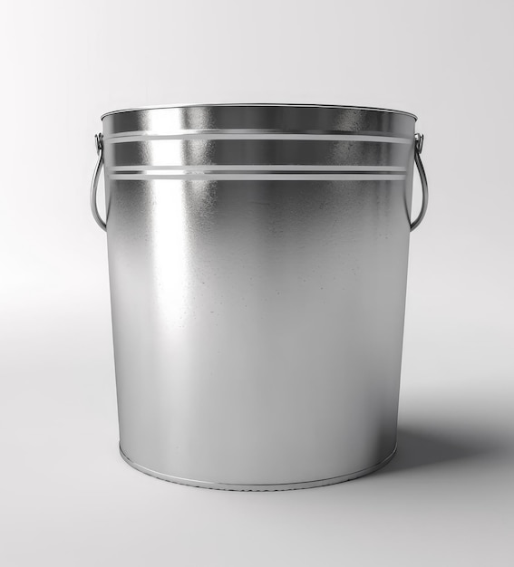 Garbage can isolated