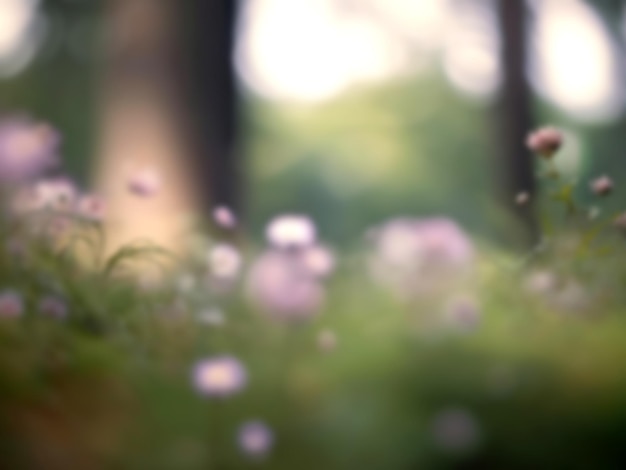 Garden Bokeh Background