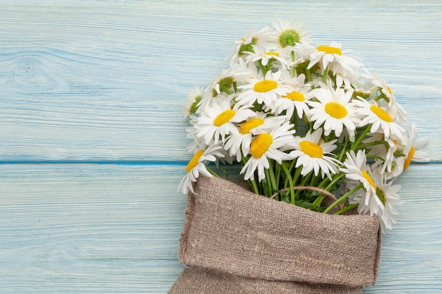 Garden camomile flowers bouquet