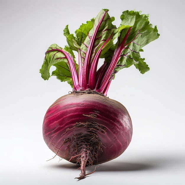 Garden Fresh Beetroots isolated on White background