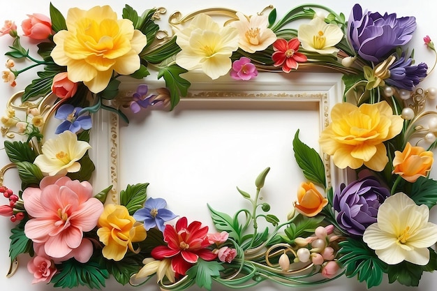 Garden Glory Exquisite Spring Flower Frame