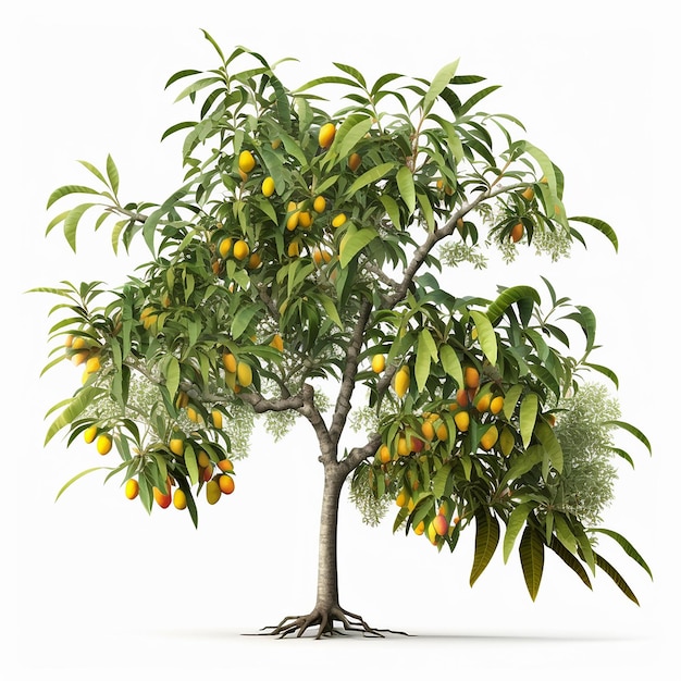 Garden plants small green mango tree AI Generated image