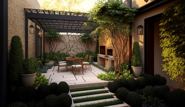 Garden Terrace Architects Design Generative AI