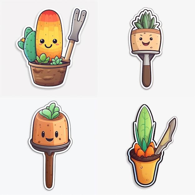 gardening activity stickers