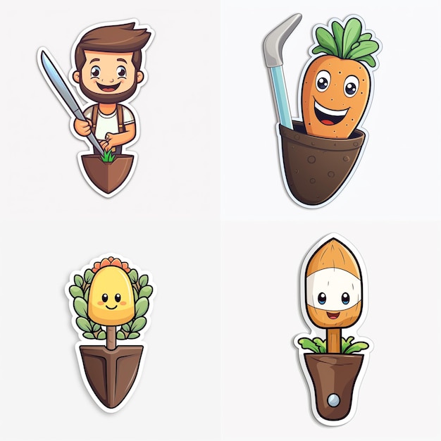 gardening activity stickers