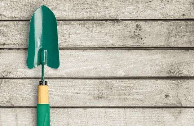 Gardening shovel  on  background