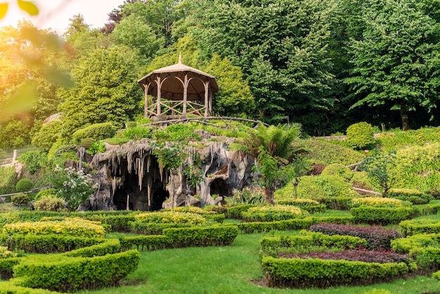 Gardens of the sanctuary of Bom Jesus do Monte in Braga, Portugal - world heritage