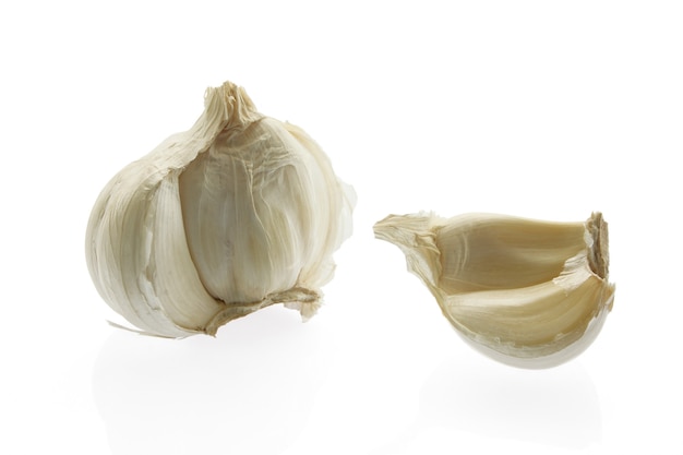 Garlic bulb isolated on  white background