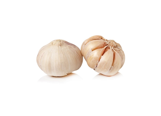 Garlic isolated on white background