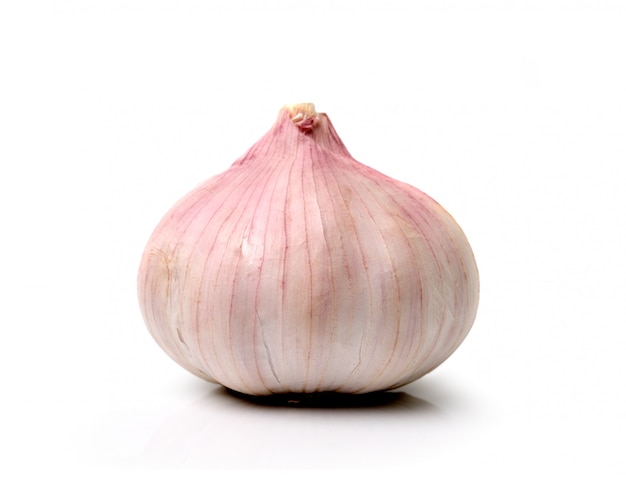 Garlic isolated on white background