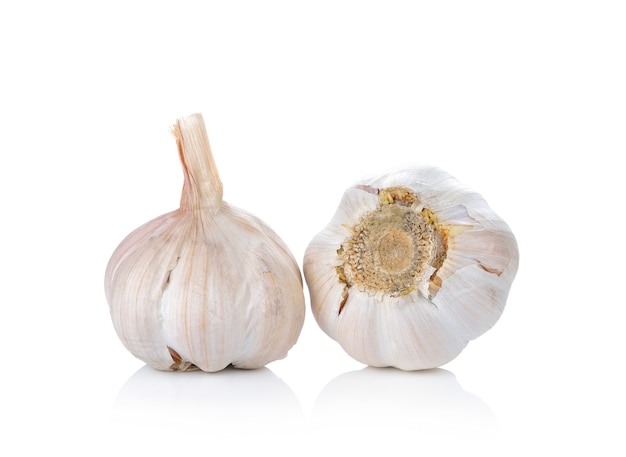 Garlic isolated on white background