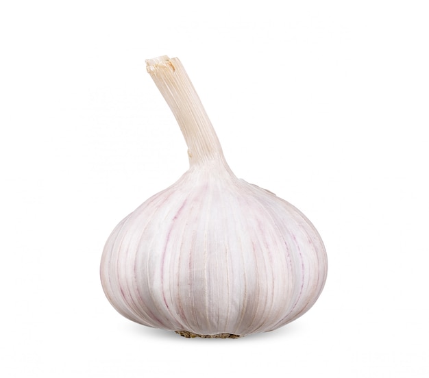 Garlic isolated on white