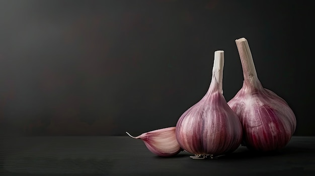 garlic in a studio shot isolated against a pristine white background capturing its texture and essence in photorealistic highresolution photography