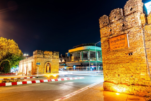 Gate of Chiang Mai Old City in Thailand