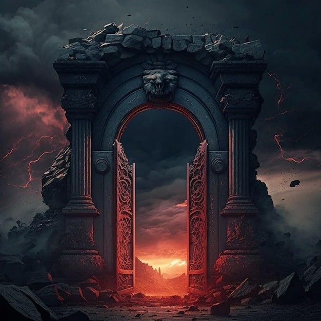 Gate of Hell generated with Ai