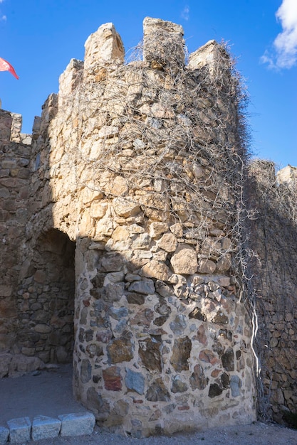 gate medieval castle of Consuegra in the province of Toledo, Spain