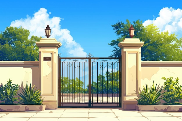 Gate to a Private Estate