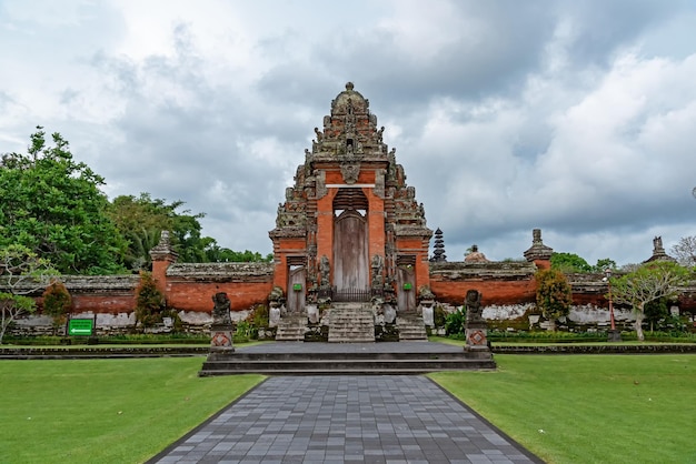 Gate at Pura Taman Ayun in Megwi Bali Indonesia