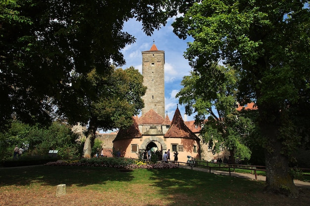 The gate in Rotenburg on Tauber in Germany