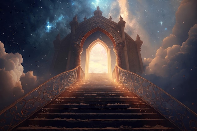 The gates of heaven that wait after death Generative AI