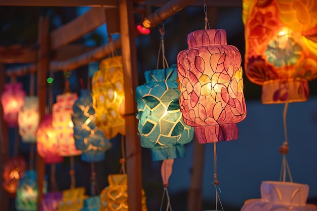 Gather friends for a lanternmaking workshop ar generative ai