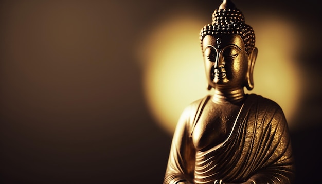 Gautama Buddha the symbol of hinduism buddhism spirituality buddha purnima generative ai