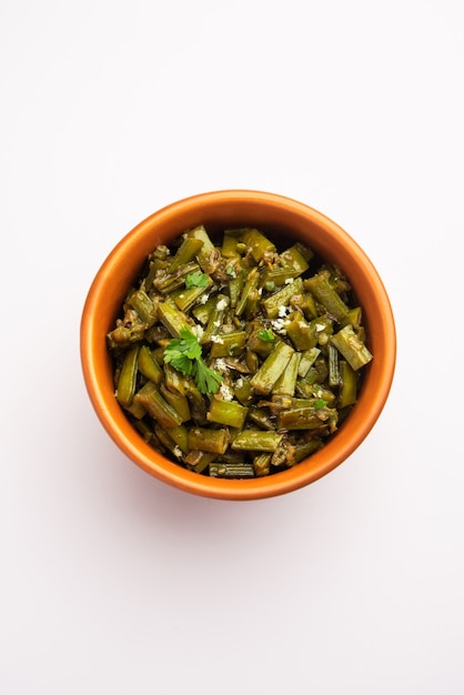 Gavarfali or gawar or Gavar sabzi recipe made using cluster beans in gravy or dry fry