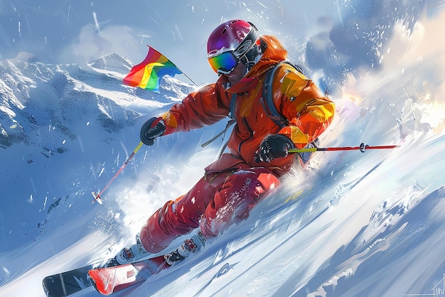 Gay Ski Week Shredding with Pride