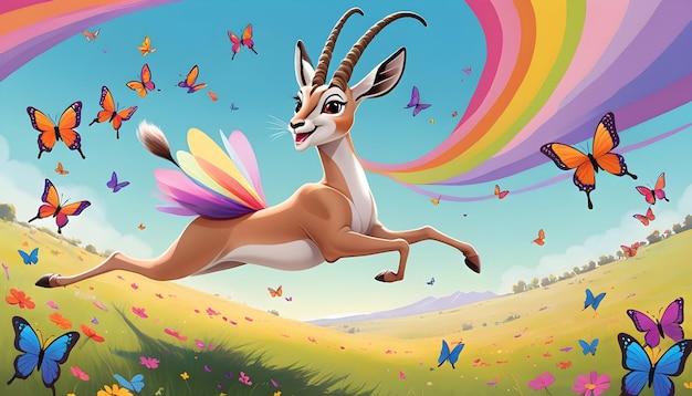 the Gazelle with ballet shoes and a tutu