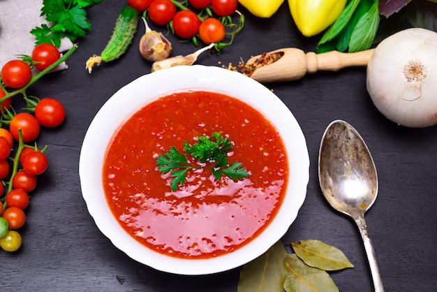 Gazpacho spanish cold soup