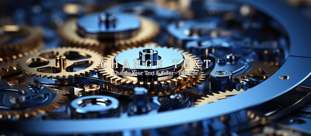 gears and cogs at work Industrial machinery