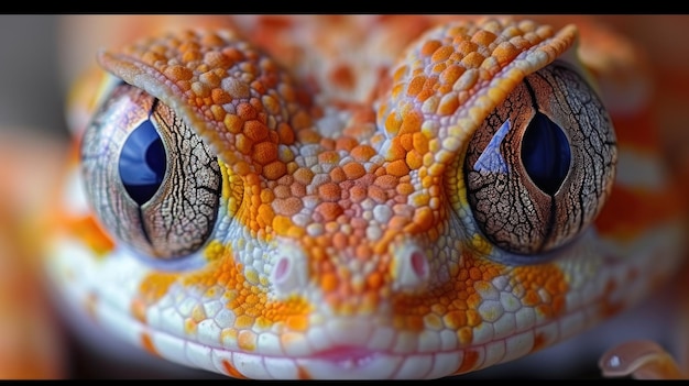 Photo gecko closeup