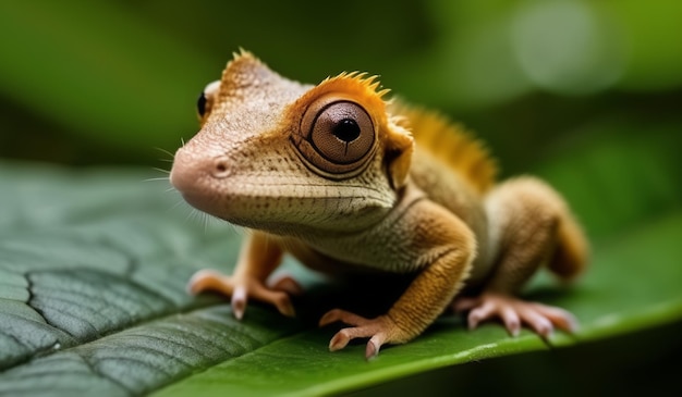 a gecko with an eye and eye on the side of its head