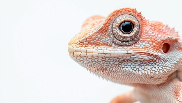 Photo a gecko with a large eye and a large eye