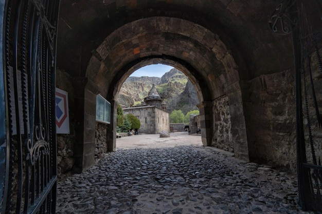 Geghard is an Orthodox Christian monastery located in the Kotayk region of Armenia