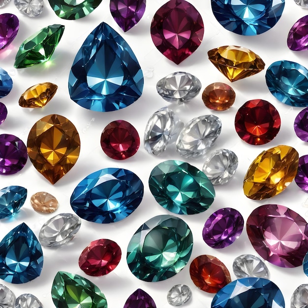 Gems and diamond Background very cool