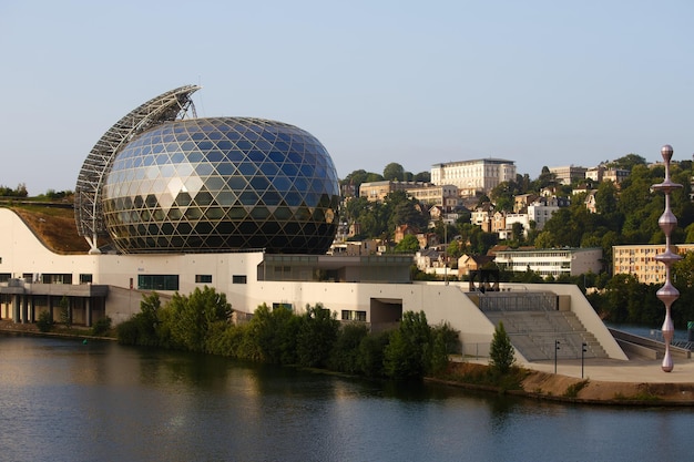 General view of La Seine Musicale a music and performing arts venue located on the Seguin island on the Seine river inaugurated in 2017