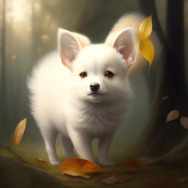 Generative AI cute fantasy animal for children story book