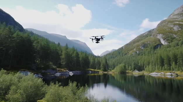 Generative AI and a drone flying in the wilds of Norway