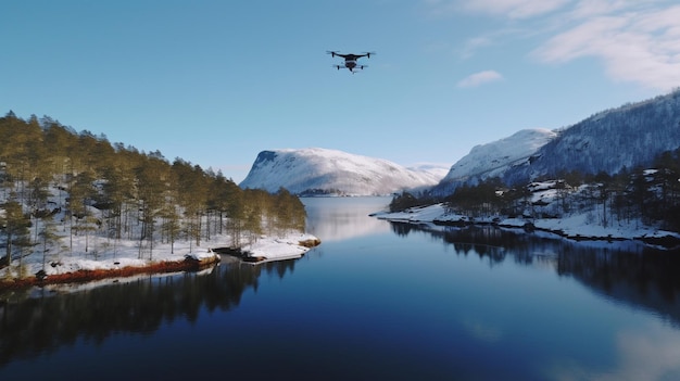 Generative AI and a drone flying in the wilds of Norway