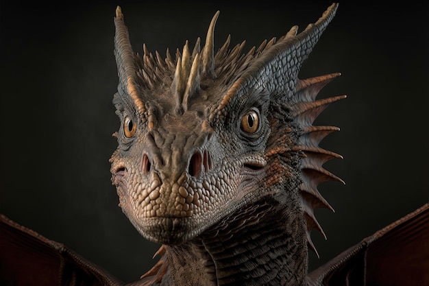 Generative AI Generative AI Fantasy dragon head