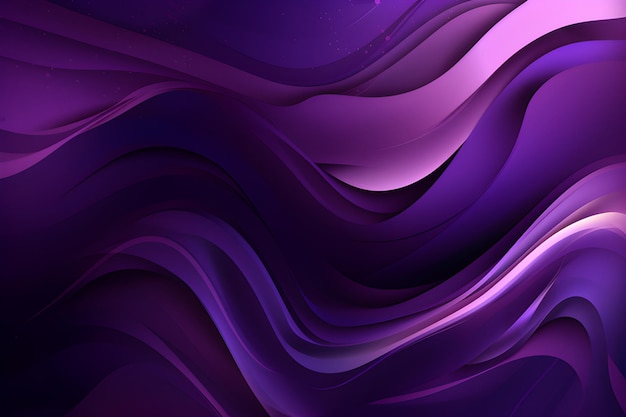 Generative AI illustration Abstract background purple waves