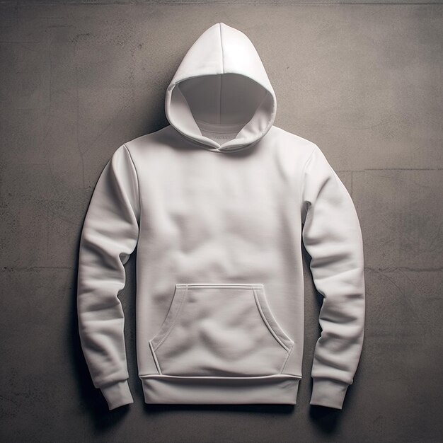 Generative ai illustration of a blank hoodie ideal for mockup