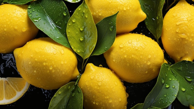 Generative AI Lush Lemon Texture