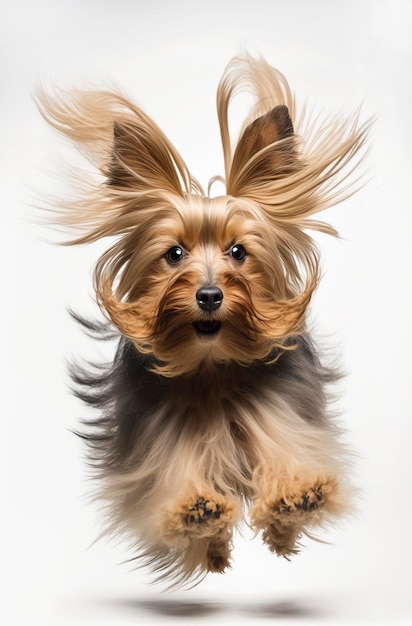 Generative AI photo illustration of Yorkshire terrier Dog