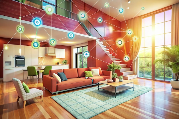 Generative AI for Sustainable Smart Homes with EcoFriendly Interiors