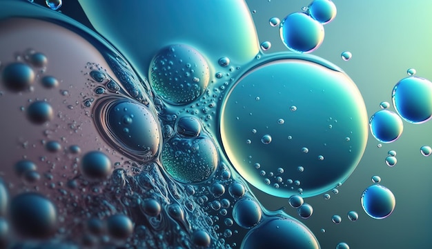 Generative AI technology abstract Water drop Background